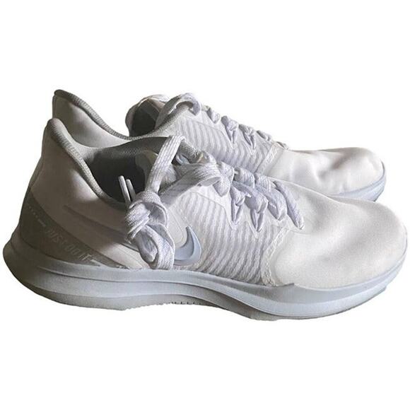 Nike Trainers Sneakers Womens Size 6.5 White Athletic Lace Up Running AA7773-100 - Picture 1 of 12